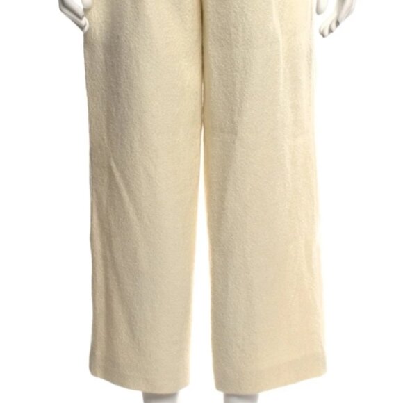 NWOT Reformation Wide Leg Ivory Black Pockets Pants XS $400 - Picture 3 of 4